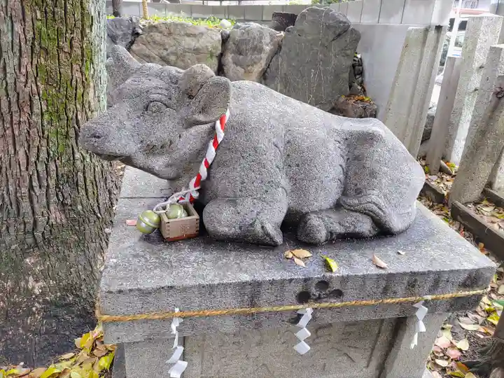 八幡社(児子八幡社)の狛犬