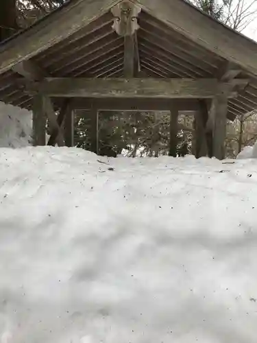 大神山神社奥宮の手水