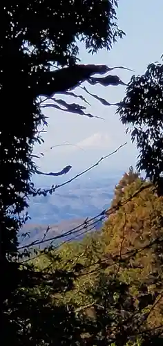 鷲子山上神社の景色