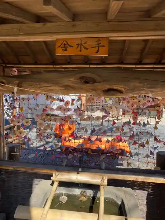 鶴峯八幡宮の手水舎