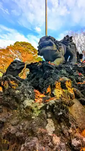 前原御嶽神社の狛犬