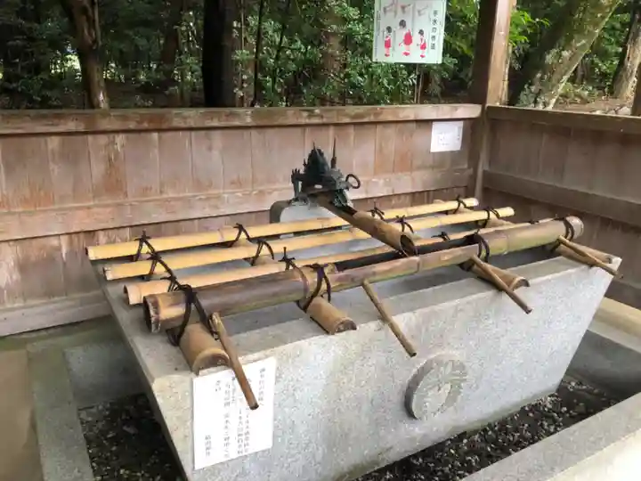 積田神社の手水舎