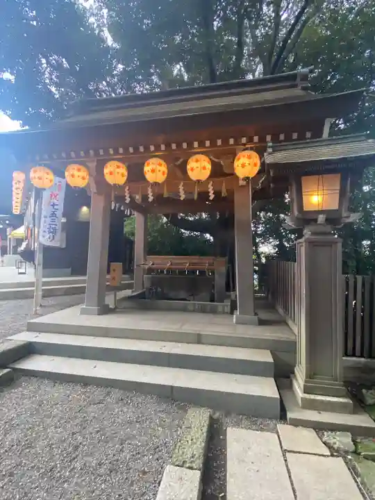 検見川神社の手水舎