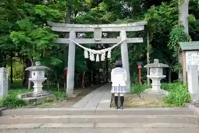 間々田八幡宮の鳥居