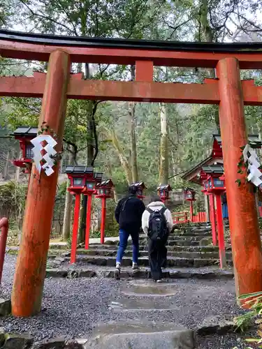 貴船神社結社の鳥居