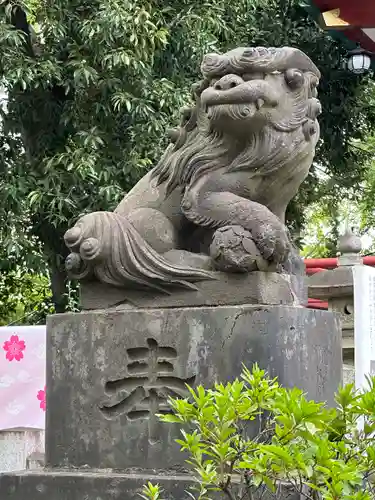 多摩川浅間神社の狛犬