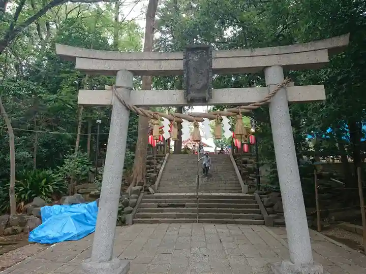 世田谷八幡宮の鳥居