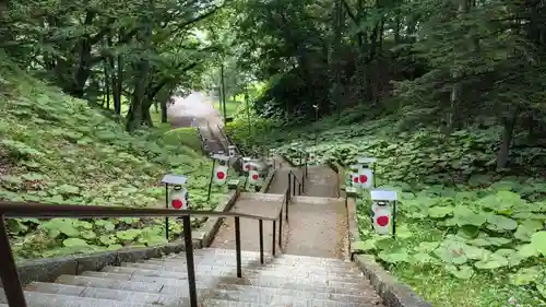 義經神社の景色