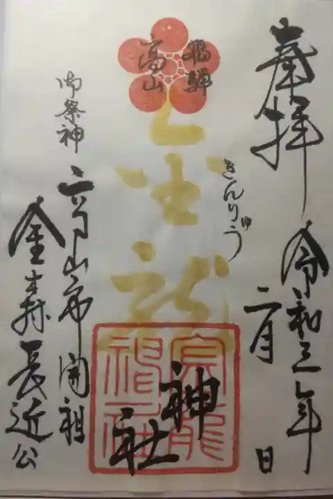 令和3年2月25日参拝