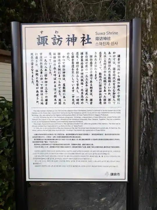 諏訪神社の{uncategorized: "未分類", other: "その他", undefined: "問題あり", building: "その他建物", grave: "お墓", sacred_gate: "鳥居", guardian: "狛犬", statue: "像", buddha: "仏像", history: "歴史", nature: "自然", garden: "庭園", animal: "動物", pagoda: "塔", temizu: "手水舎", mountain_gate: "山門・神門", sanctuary: "本殿・本堂", subordinate: "末社・摂社", art: "芸術", scenery: "景色", jizo: "地蔵", ema: "絵馬", goshuin: "御朱印", omikuji: "おみくじ", items: "授与品その他", amulet: "お守り", goshuincho: "御朱印帳", eats: "食事", festival: "お祭り", votive_dance: "神楽", shichigosan: "七五三参", wedding: "結婚式", experience: "体験その他", initially: "初詣", around: "周辺", anti_infection: "感染症対策"}