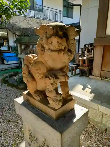 萱津神社の狛犬