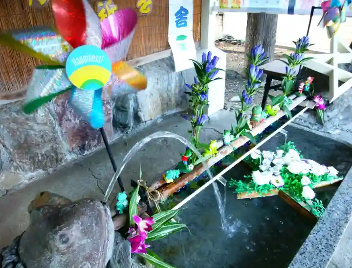 星置神社の手水舎