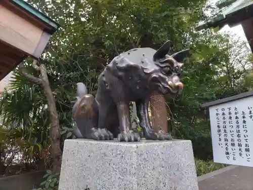 稲毛神社の狛犬