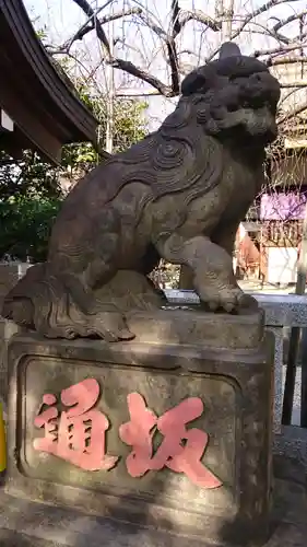 牛天神北野神社の狛犬