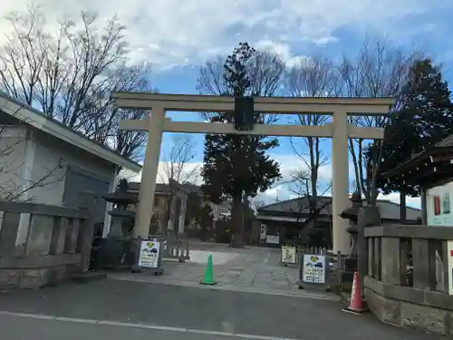 阿豆佐味天神社 立川水天宮の鳥居