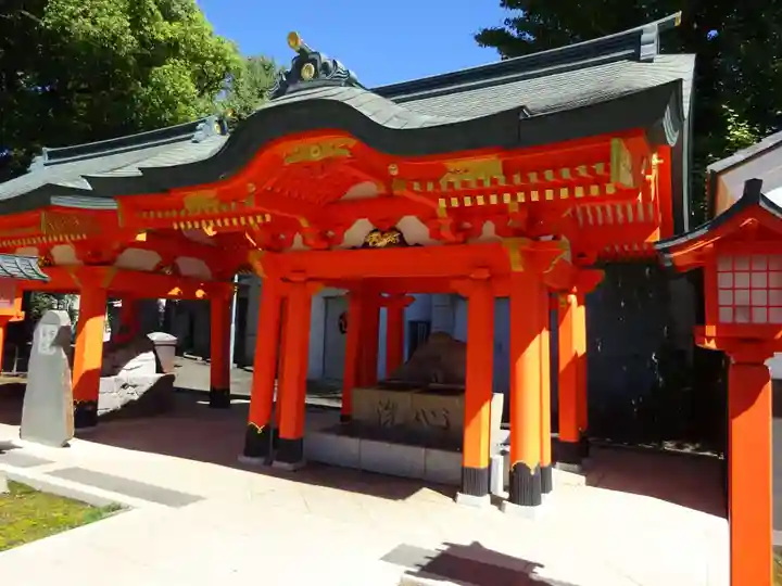 穴八幡宮の手水舎