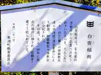 白雪稲荷の歴史