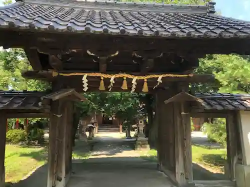 豊田白山神社の山門