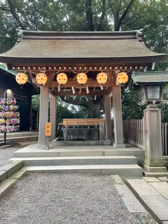 検見川神社の手水舎