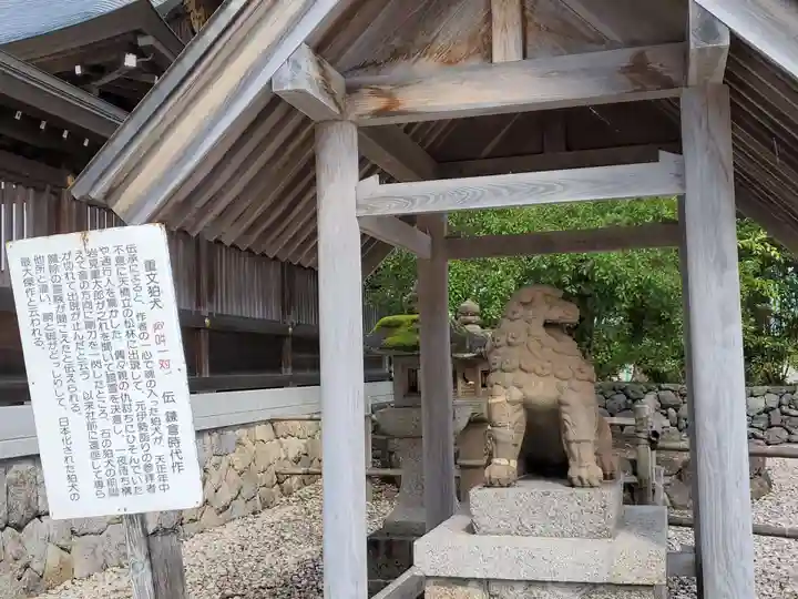 丹後一ノ宮 元伊勢 籠神社の狛犬