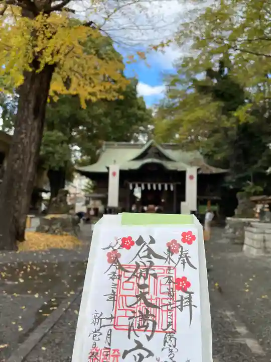 谷保天満宮の御朱印