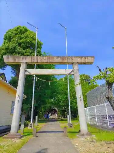 神明社（開明東沼）の鳥居