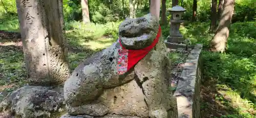 安久津八幡神社の狛犬