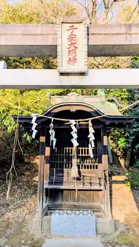 子安大明神の本殿・本堂