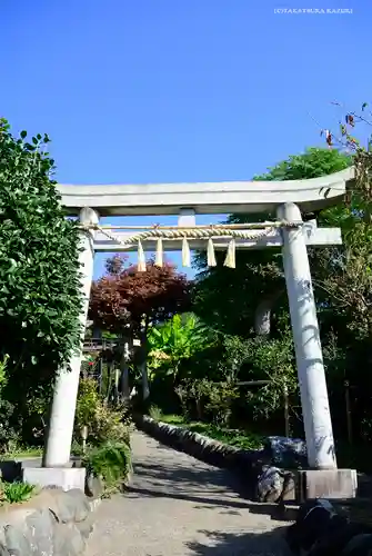 横浜御嶽神社の鳥居