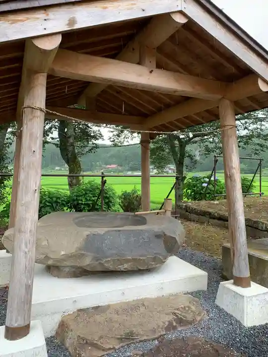 馬門稲荷神社の手水舎
