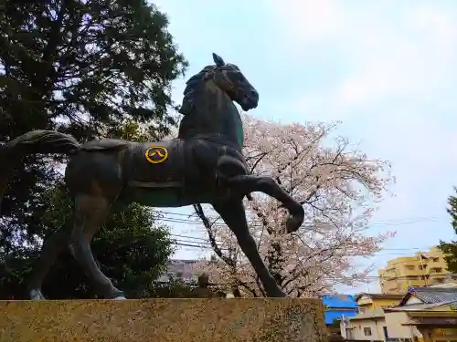 八幡社（毛受）の狛犬