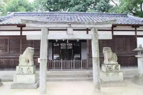 長柄神社の鳥居