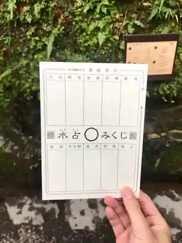 貴船神社のおみくじ