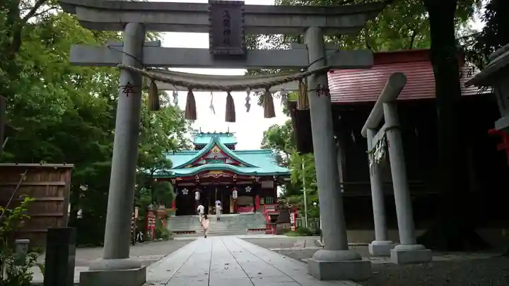 多摩川浅間神社の鳥居
