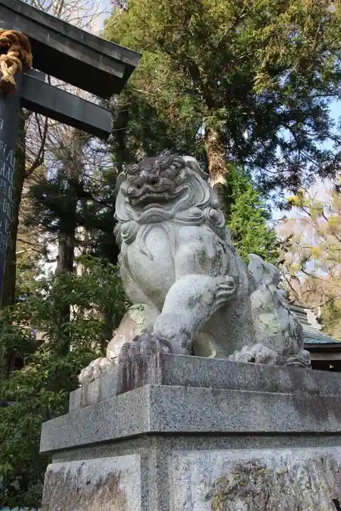 諏訪大社上社前宮の狛犬