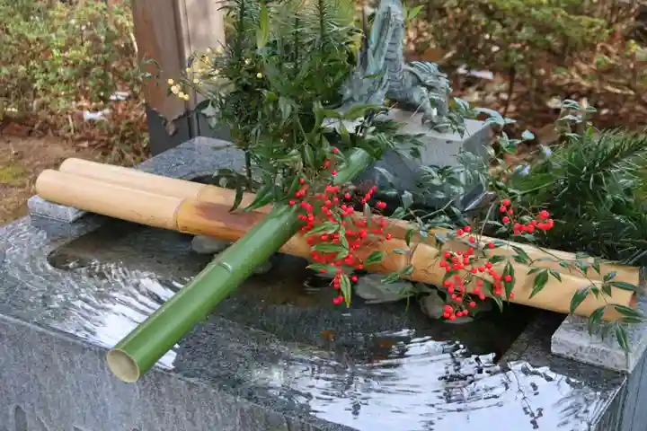 鏡石鹿嶋神社 *安産・開運・勝利の神さま*の手水舎