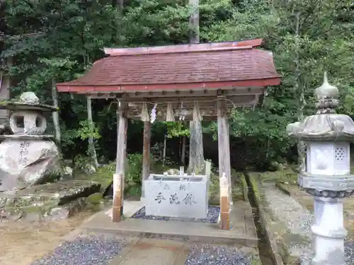 栗溪神社の手水舎