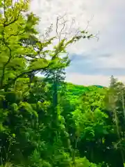 蚕影神社の景色