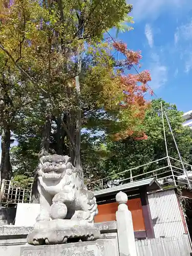 安積國造神社の狛犬