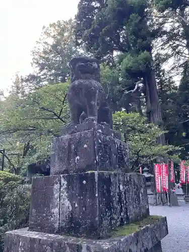 北口本宮冨士浅間神社の狛犬