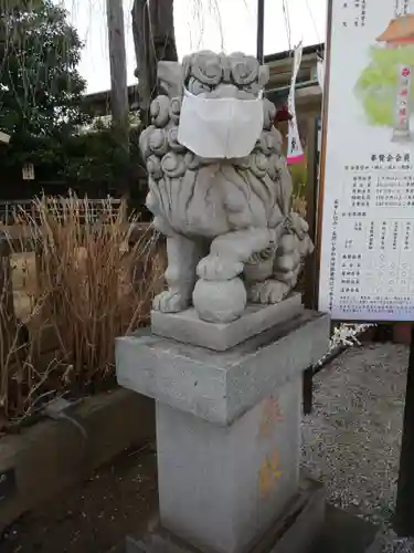 川越八幡宮の狛犬