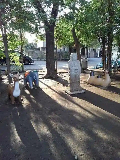 小平神明宮の庭園