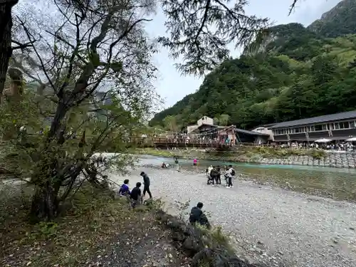 穂高神社奥宮の周辺