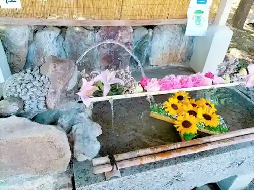 星置神社の手水舎