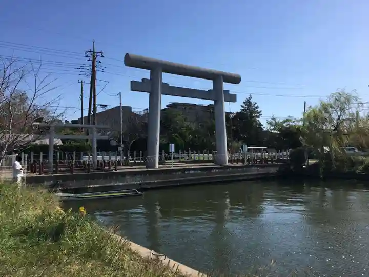 息栖神社の鳥居