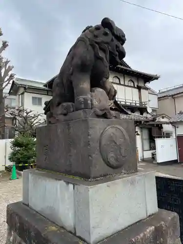 鮫州八幡神社の狛犬