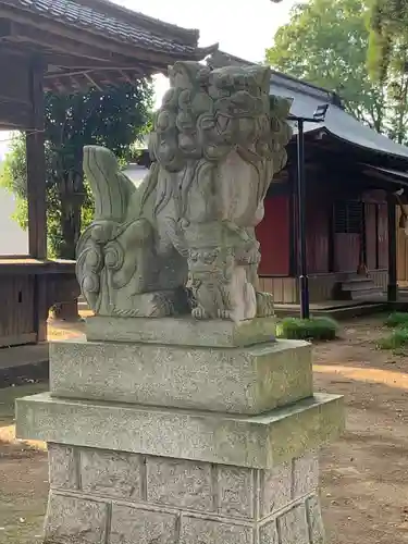 坂田氷川神社の狛犬