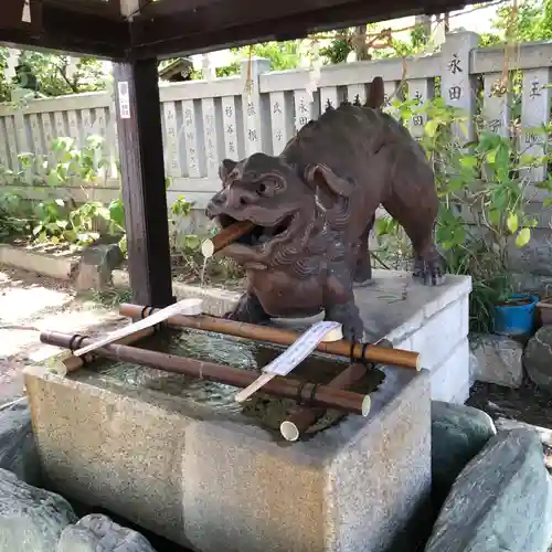 阿部野神社の手水舎