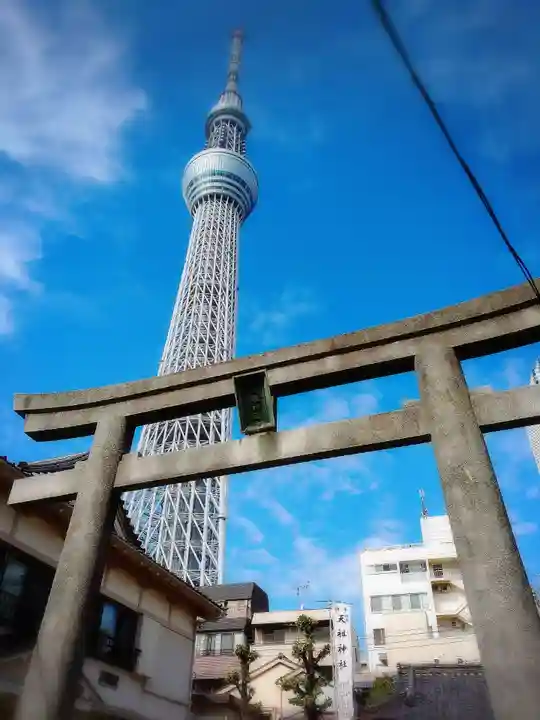 押上天祖神社の鳥居