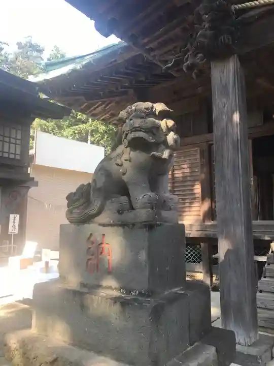 下総国三山 二宮神社の狛犬